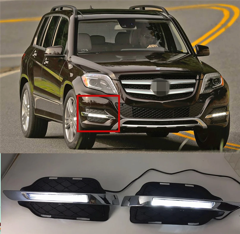 Good Product Online Shopping now 2x LED DRL daytime running light for GLK Class GLK300 GLK350