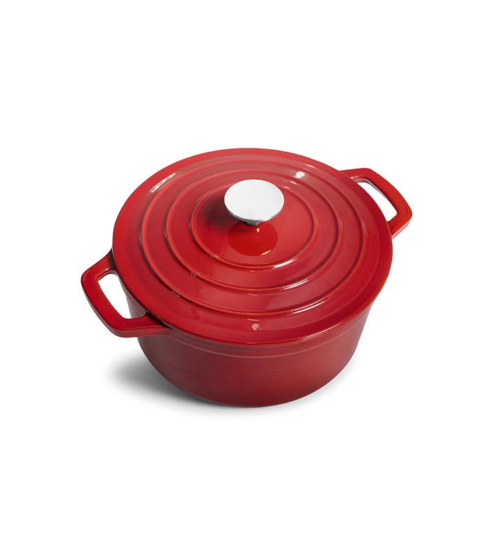 Wholesale Custom 20cm Red Colors Cast Iron Dutch Oven Enameled