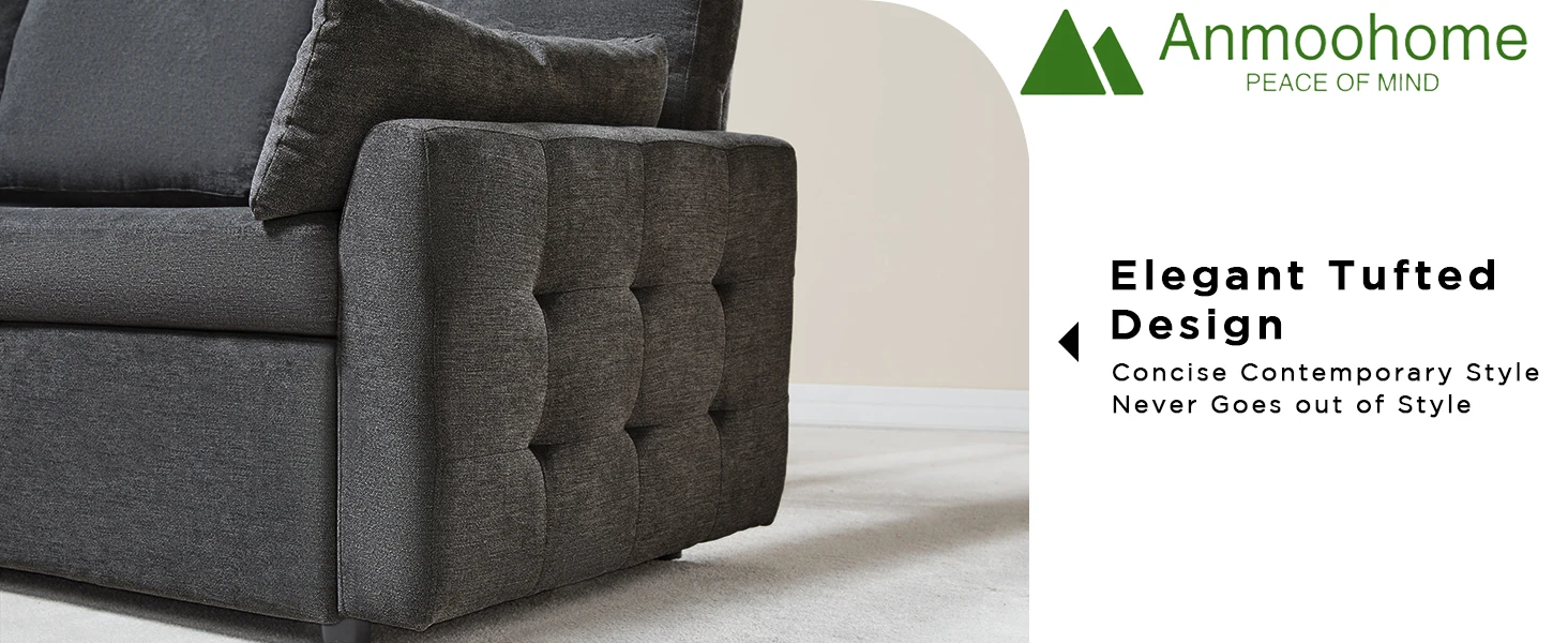 Pull Out The Sofa Bed Modern Pile Convertible Sleeper Sofa Lshaped