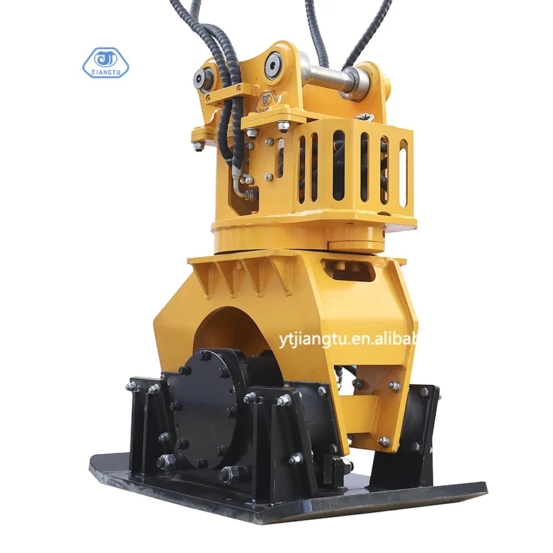 Plate Compactor Vibrating Rubber Dampers 20 Ton Excavator Compactor Earth