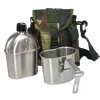 Silver-Canteen + Cup + Multi-Function Carrying Bag