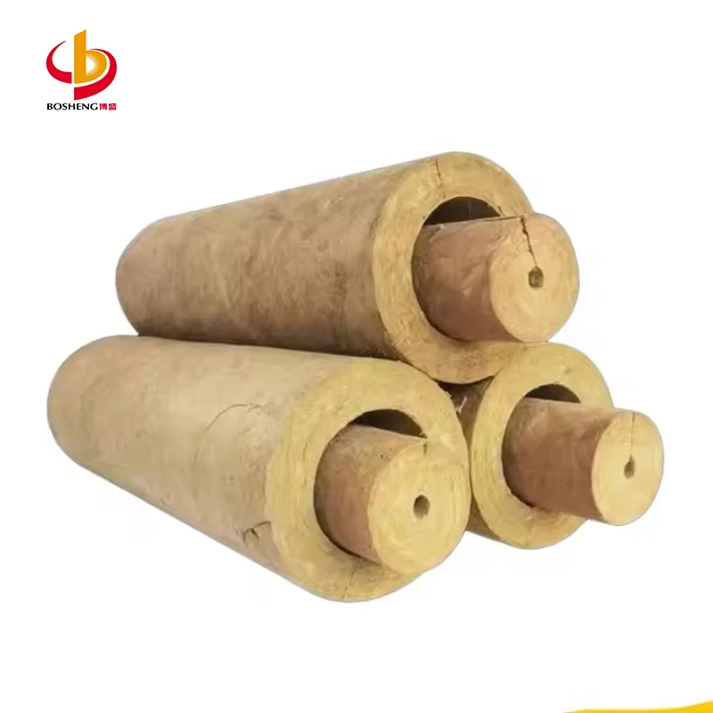 Reliable Rock Wool Foil Tube for Industrial Water Pipe Plumbing As Thermal Insulator factory