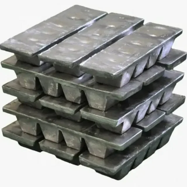 3# Environmentally Friendly 99.99% Zinc Alloy Zamak Ingot Casting Jewelry Raw Materials for Metal Jewelry Die-casting