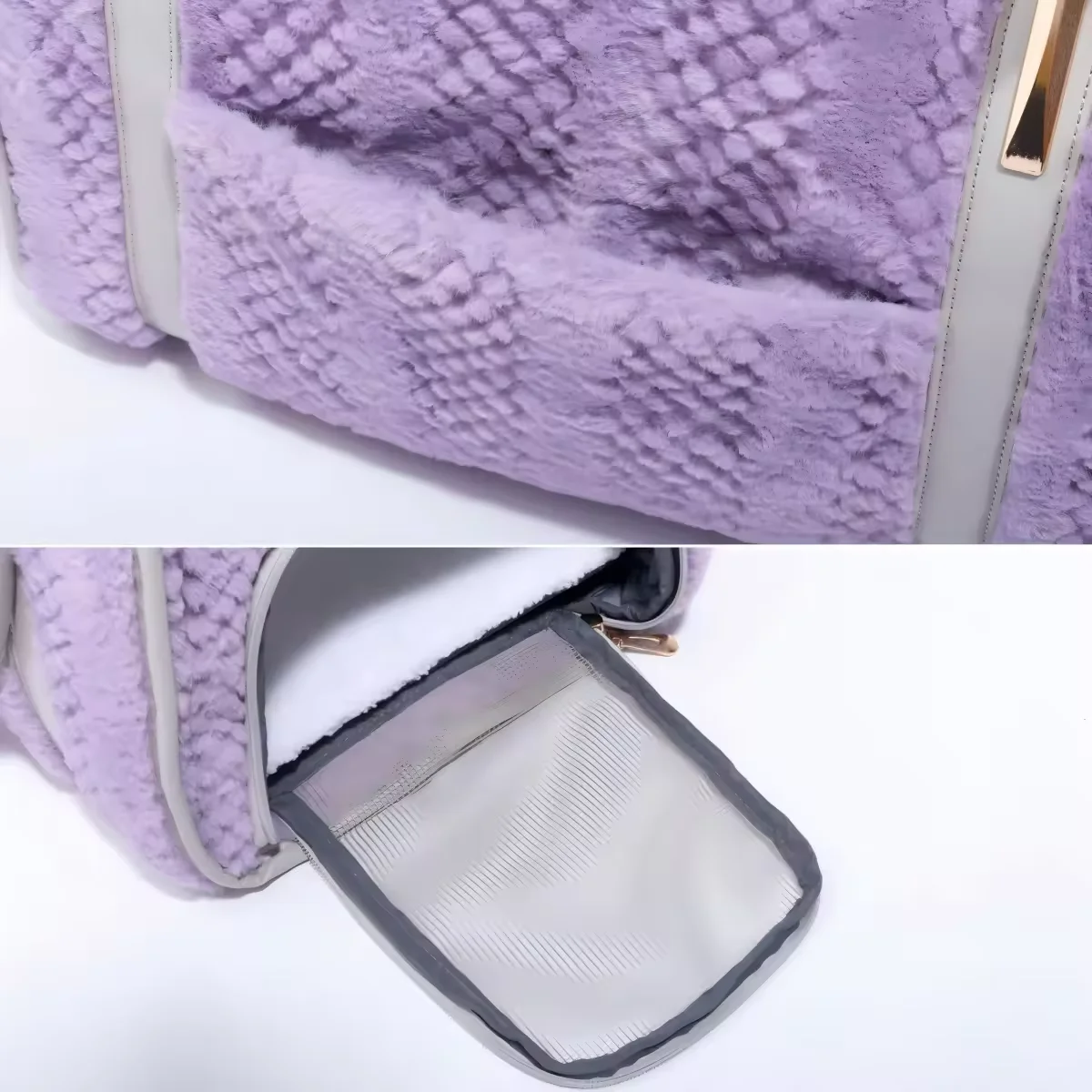 透气豪华宠物提篮聚酯小狗猫提篮带口袋休闲户外探险库存