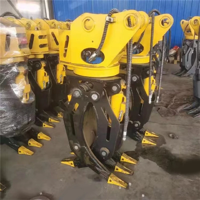 Robust Clamshell Grapple for Deforestation Machinery