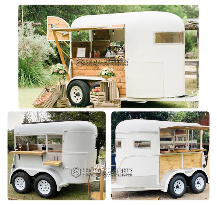 Mobile Food Truck Concession Street Food Cart Coffee Carts Mobile Kitchen Horse Trailer Ice Cream Truck Mobile Bar Food Trailer