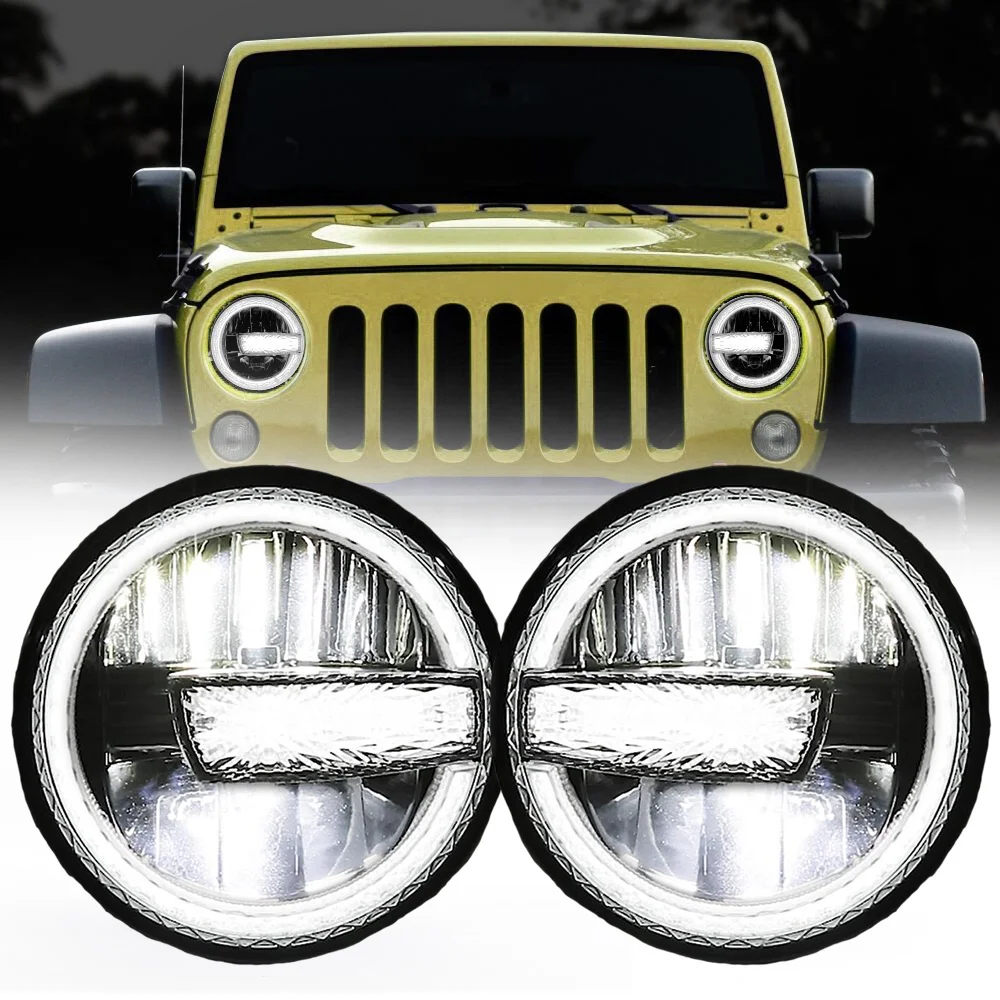 Morsun Headlight For Jeep Jk Cj Tj Lj 7