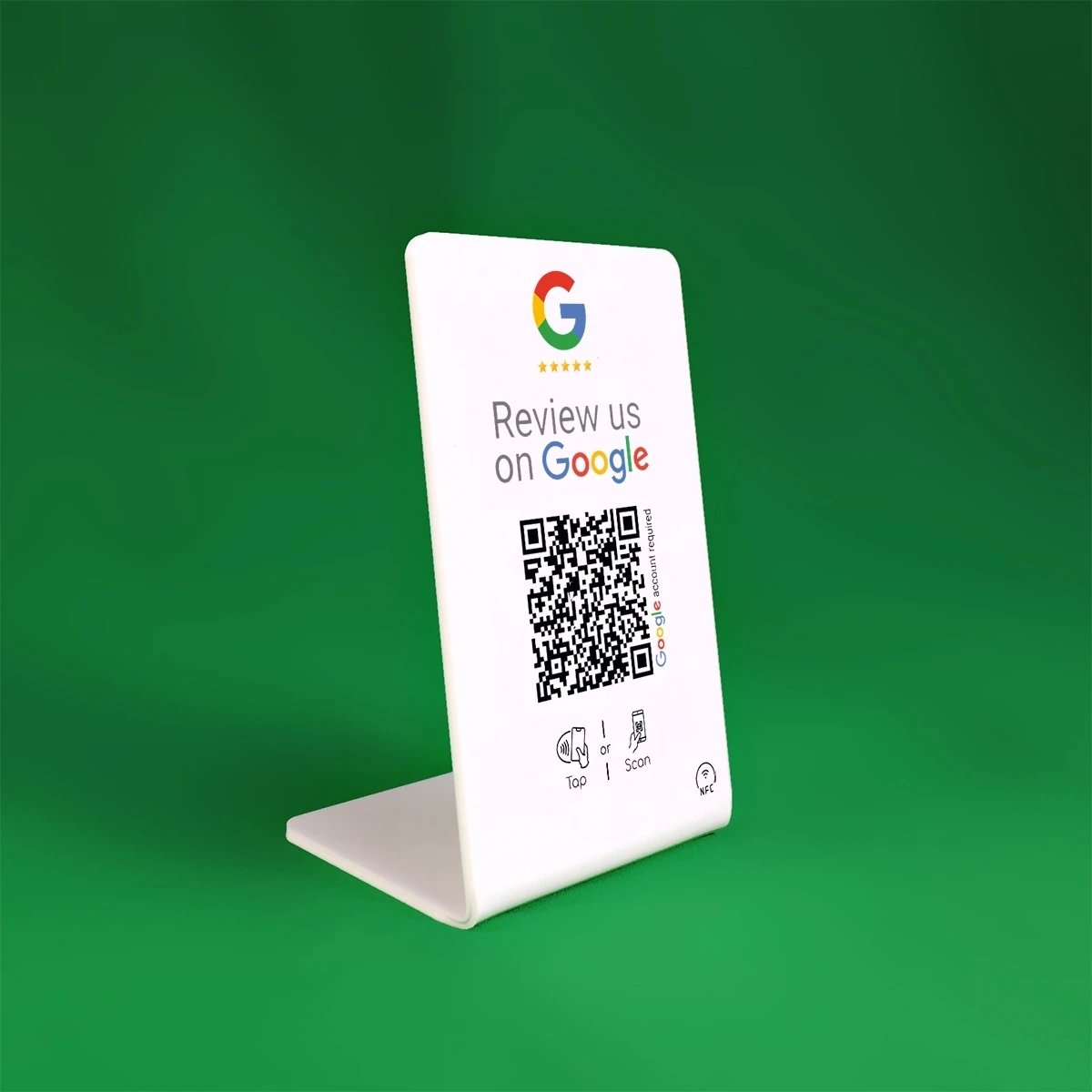 Google Review Nfc Stand Card Qr Code Nfc Contactless Google Review Tap ...