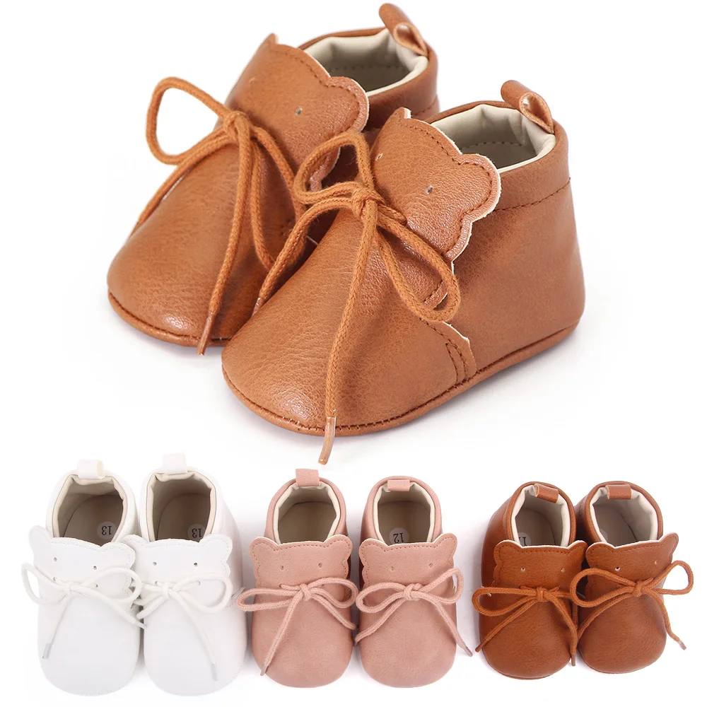 Baby Boys Girls PU Leather Light Waterproof Anti-Slip Sneakers Soft Ankle Boots Toddler Chelsea Shoes details