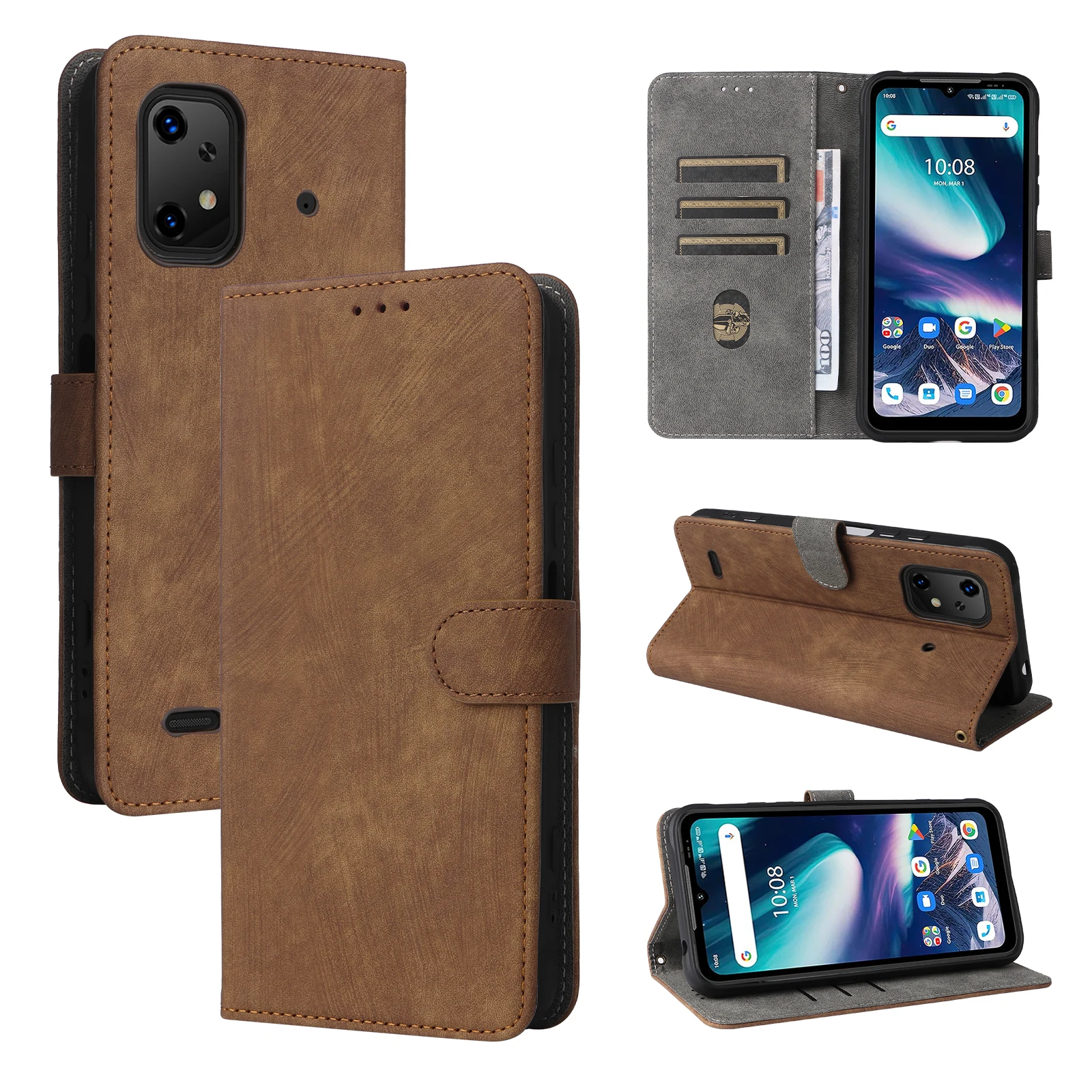 Shockproof Rfid Blocking Cardholder Phone Case For Umidigi Bison X20
