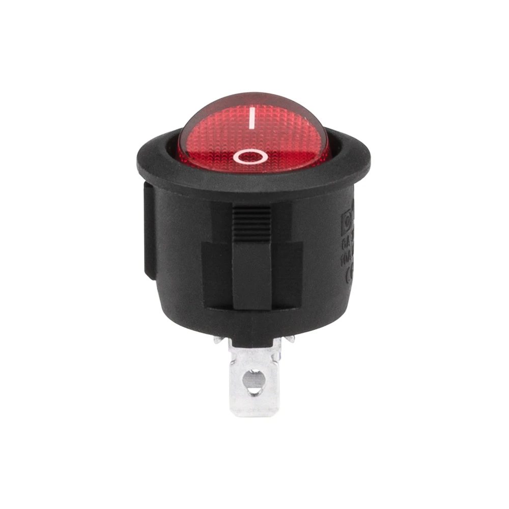 20mm Rounder Rocker Switch Custom 20MM Diameter Round Rocker Switch with LED 6A 250VAC 10A 125VAC ...