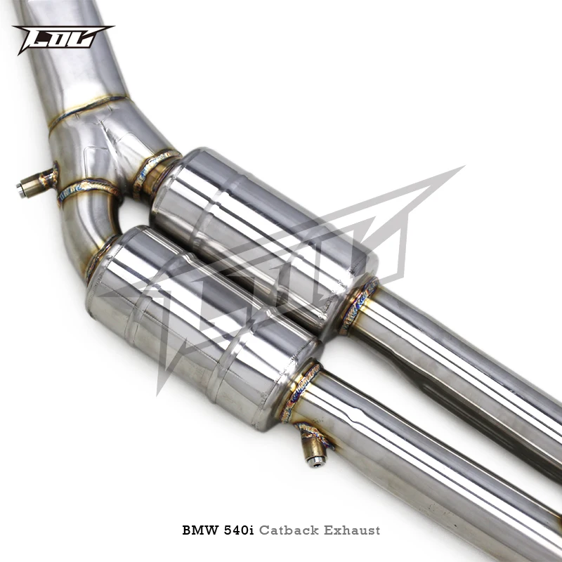 Factory Valvetronic Catback Exhaust for BMW 540/540i G30/G38 3.0T B58 2018-2024 Exhaust Pipe With Carbon Fiber Exhaust Tips