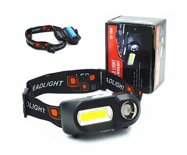Суперъяркая Светодиодная лампа XPE + COB легкий налобный фонарь Головной