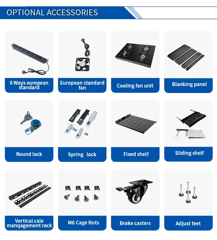 19 Network Cheap Server Rack 18u 20u 22u 24u 27u 32u 36u 42u 47u Indoor Network Server Switch Cabinet