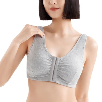 6041 Front Buckle Beauty Back Bra Plus Size Vest Type Sports Yoga Mother Thin Underwear Bra Women