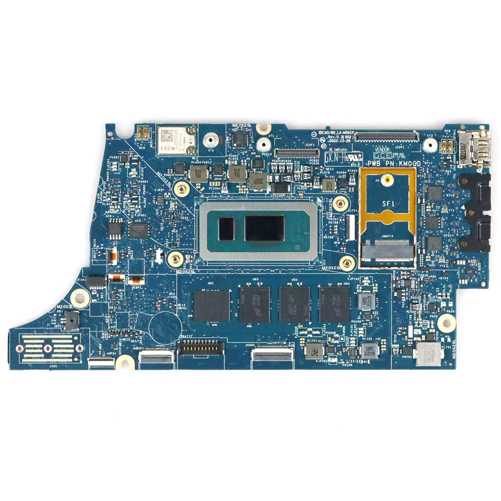 LA-M591P for Dell Laptop Motherboard with I7-1370P/Q2EW