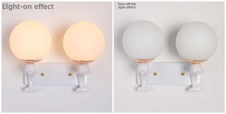 product new creative led american wall lamp for bedroom living room balcony stair corridor and aisle iron body with e26 bulb base-24