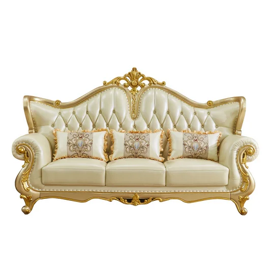 Modern Luxury European Sofa Set Furniture 13 Seat Sofa Royal Style Pu Leather Sofas For Home