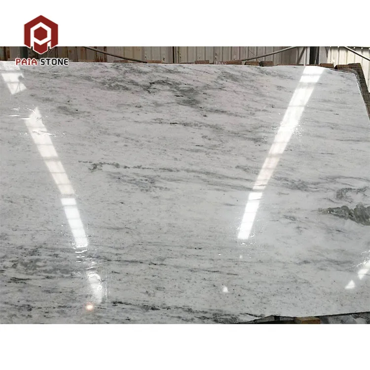 Moslashtirilgan Hindiston daryosi oq granit plitasi (oshxona stol ustini uchun), Thunder White Granite