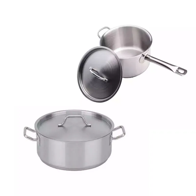 Dontalen Высококачественная кастрюля для супа с низким содержанием еды соуса из нержавеющей стали