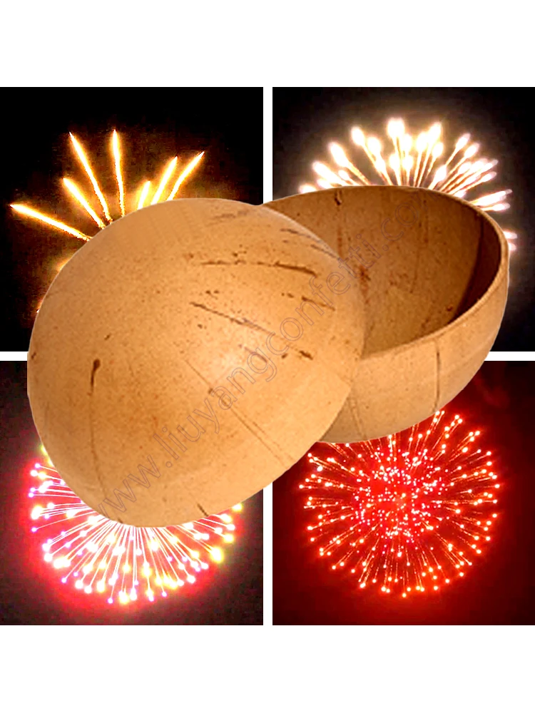 Hemisphere Paper Cover 3 Inch Display Shell Bomb Material Pyrotechnic Mortar 1.3g Un0335 Wedding Pyro Cracker Fire Work Firework