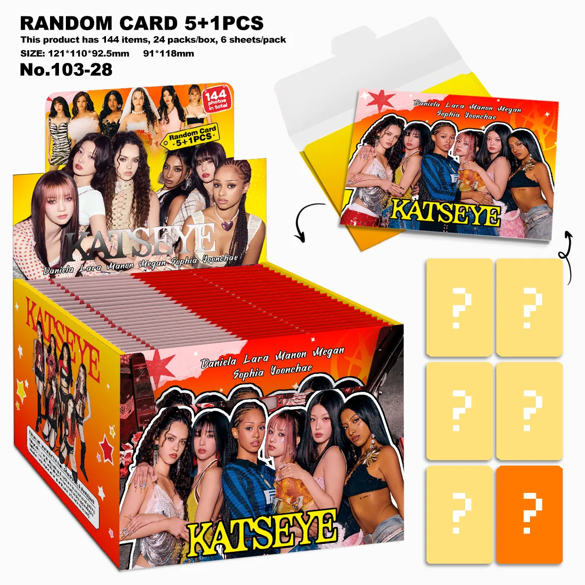 Kpop KATSEYE Photocard One Box 24 Bags HD Photo Fans Gift