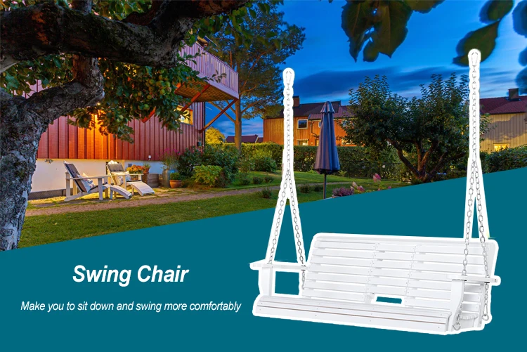 Бесплатное техническое обслуживание, переработанный водонепроницаемый наружный подвесной стул HDPE