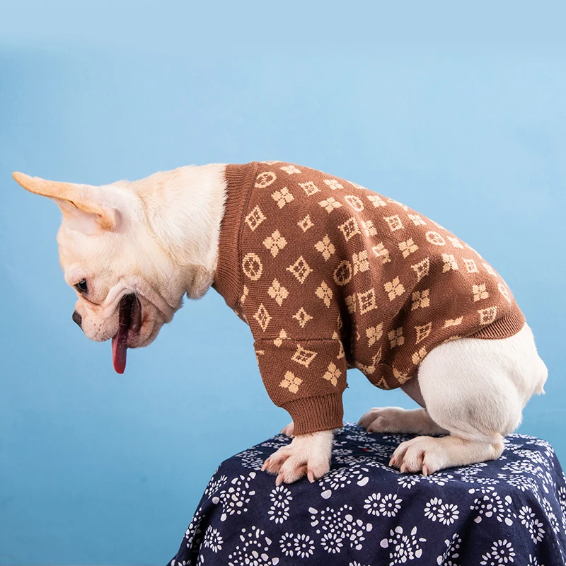 New Custom Dog Sweater Luxury Designer Dog Clothes French Bulldog Schnauzer  Corgi Chihuahua Puppy Clothes Dropshipping CH30161 - Buy New Custom Dog  Sweater Luxury Designer Dog Clothes French Bulldog Schnauzer Corgi Chihuahua