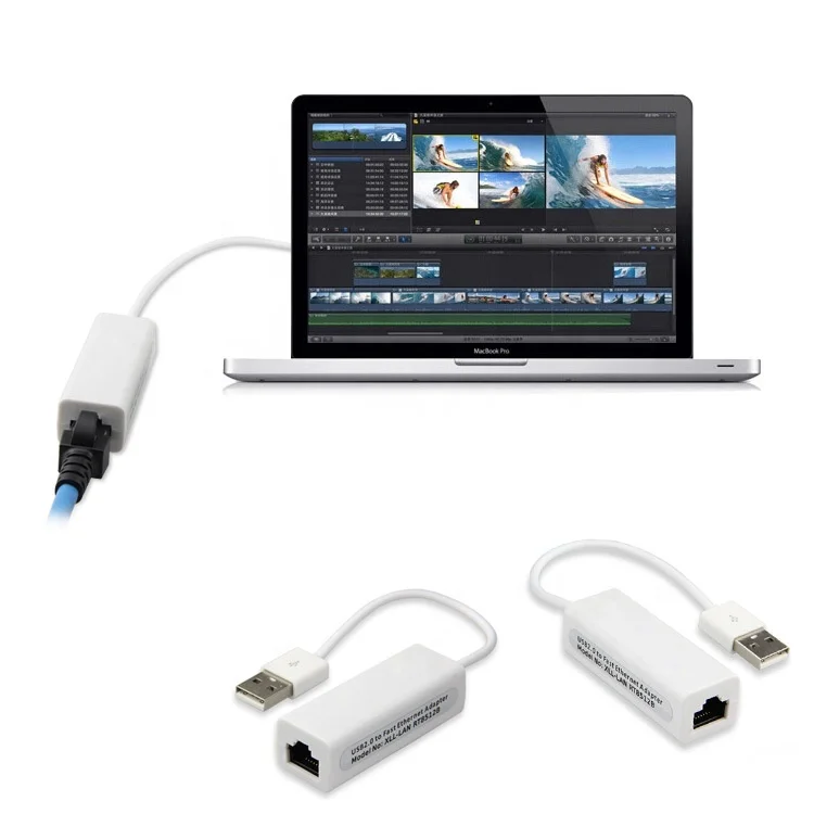 Custom CE OEM Factory Price External Wired USB2.0 Network Card 9700 USB to RJ45 Interface Ethernet Adapter RJ45 Connector
