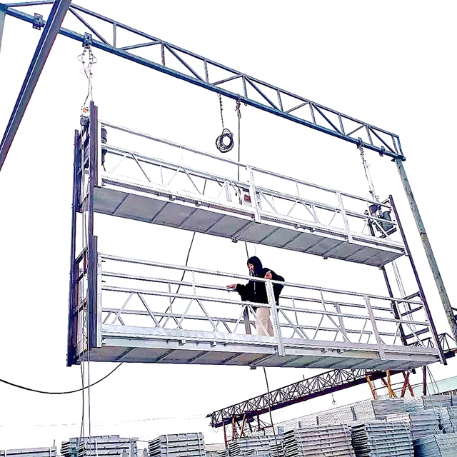 ZLP630/800 window cleaning cradle rope suspended platform for construction site