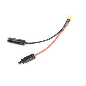 20cm 4.5mm Solar MC Male Female to XT60 Male Battery Power Cable for Solar Panel to Power Station
