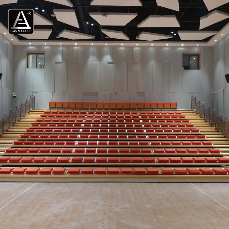 Concert Stadium Used Basketball Retractable Gym Folding Bleachers