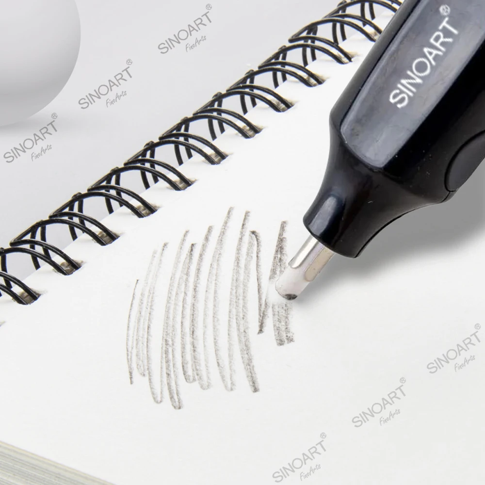 SINOART Electric Eraser Customizable Electric Eraser Pencil with 30 Pcs for Electric Eraser Refills