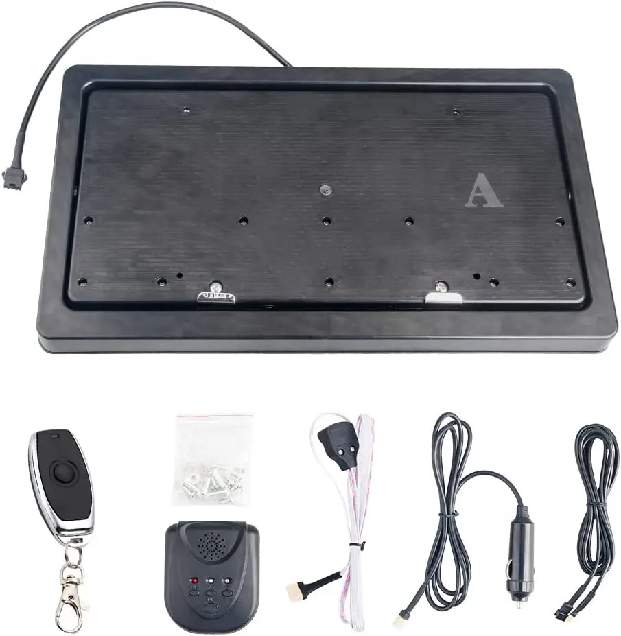 Reversible License Plate Holder Flipper Electric Adjustable License