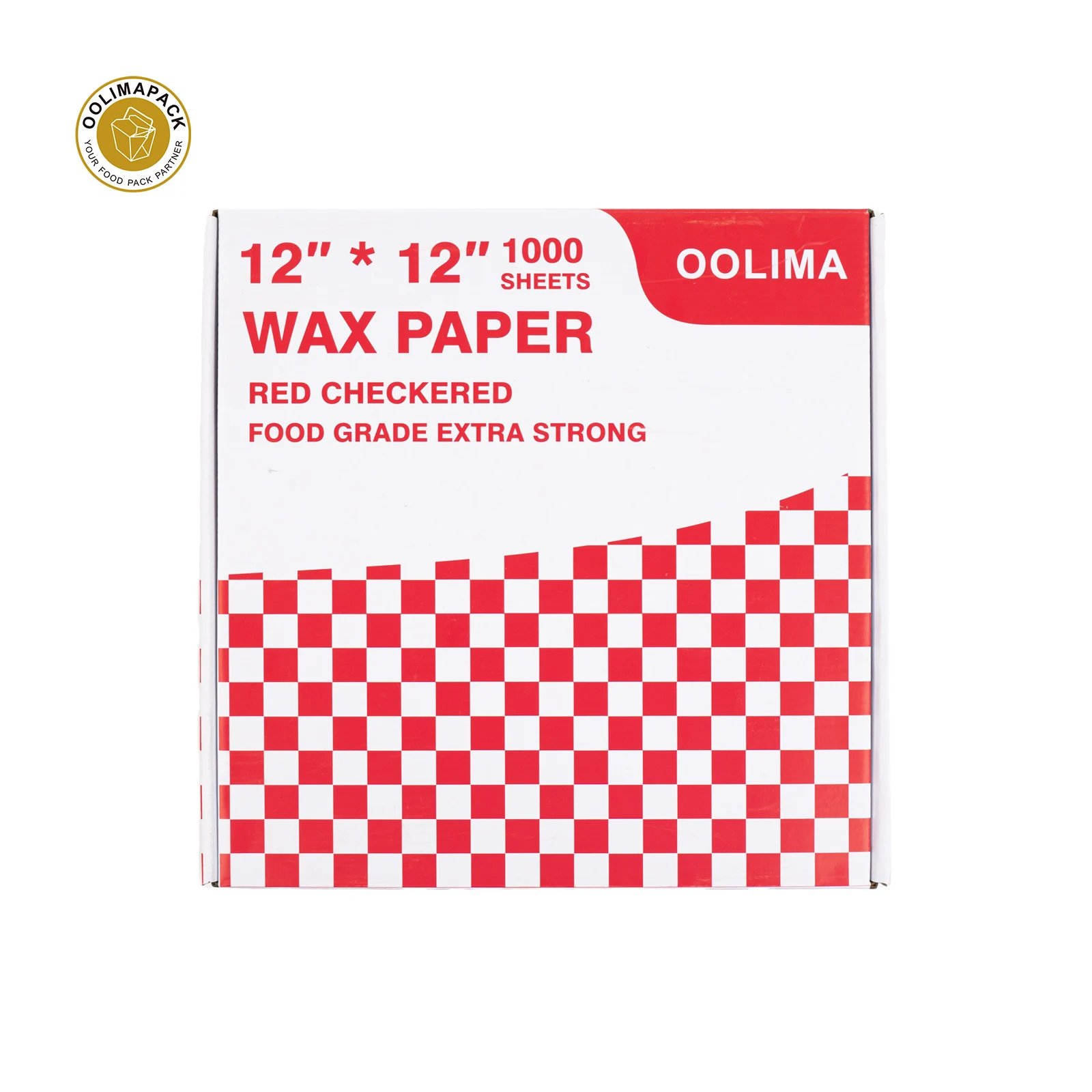OOLIMA PACK Custom Wax Paper Sheet Single Side Grease Proof Food Wrapping Paper Pizza Bread Snacks Cookies Chemical Pallet