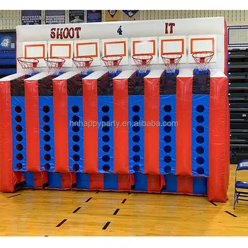 Outdoor indoor basketball inflatable castle games for children's or adults park sports game