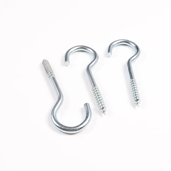 EXCELFU 6 Ganchos En U De Acero Inoxidable De 1.8 Pulgadas + 6 Ganchos De Acero Inoxidable, Lazo De Grapas De Hardware Marino Con Tornillos
