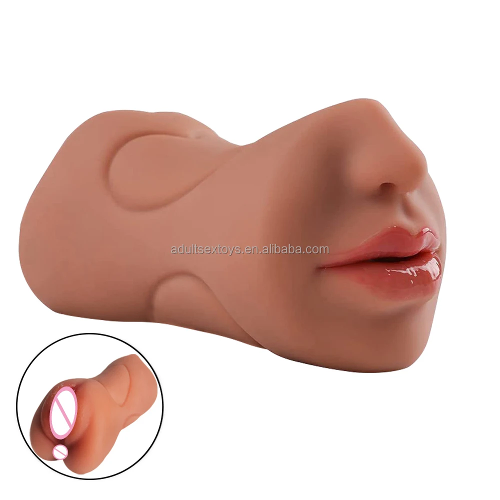 3 in 1 Male Masturbators Realistic Pocket Pussy Double-Ended Men Sex Toy  Mouth Vagina & Anus Masturbadores