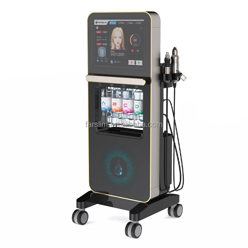 2024 HOT 4 in 1 Oxygen Injection Facial Dermabrasion Blackhead Removal Oxygen Spray Jet Skin Care Facial Machine