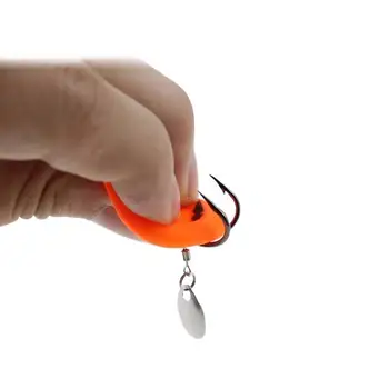 Hot Sale Cheery Mini Snake Fish Bait 20 Colors with Strong Black Hook PVC Frog Lure for Saltwater Fish & Bass 8.5G 4.5cm – Hooks – view 3