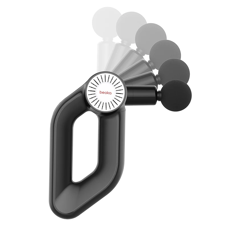 Beoka D6 professional high powered body massager high frequency vibration fascial muscle gym massage gun with heated function-888023