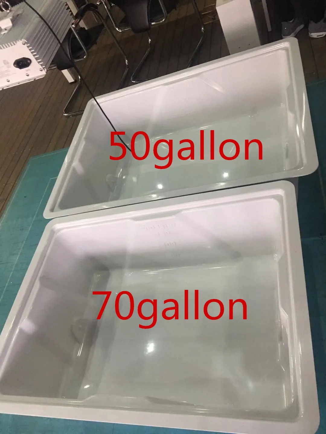 ABS пластик 50/75/100 галлонов гидропонного роста растений квадратное хранилище большое ведро