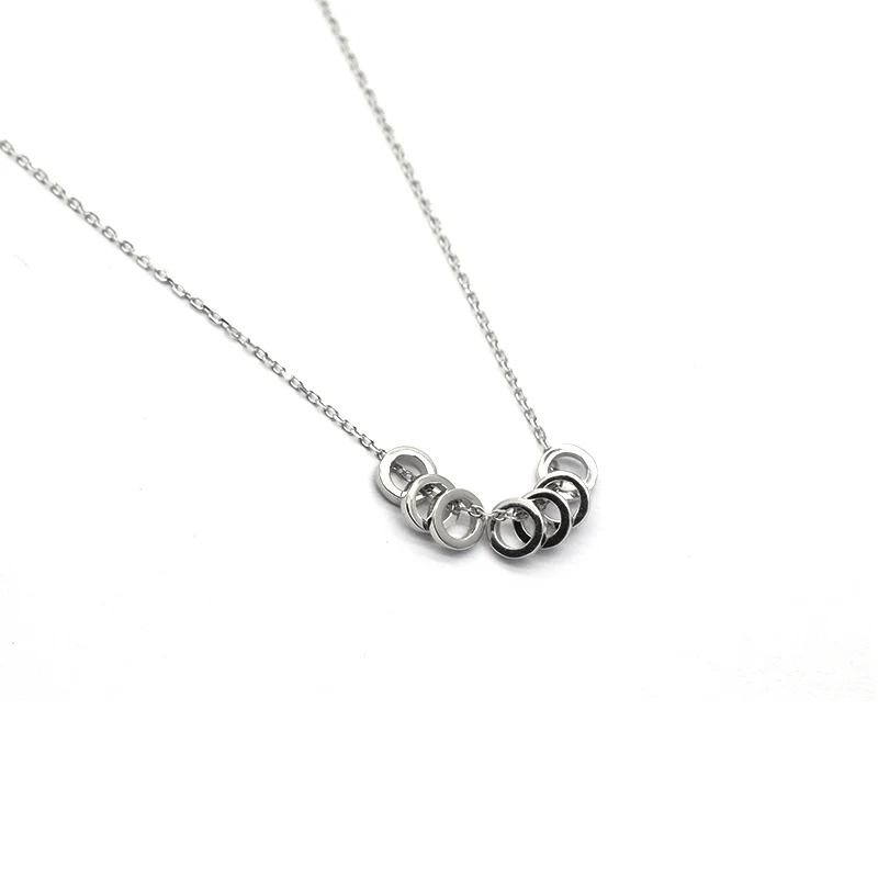 Elegant 925 Silver Bead Necklace for Women