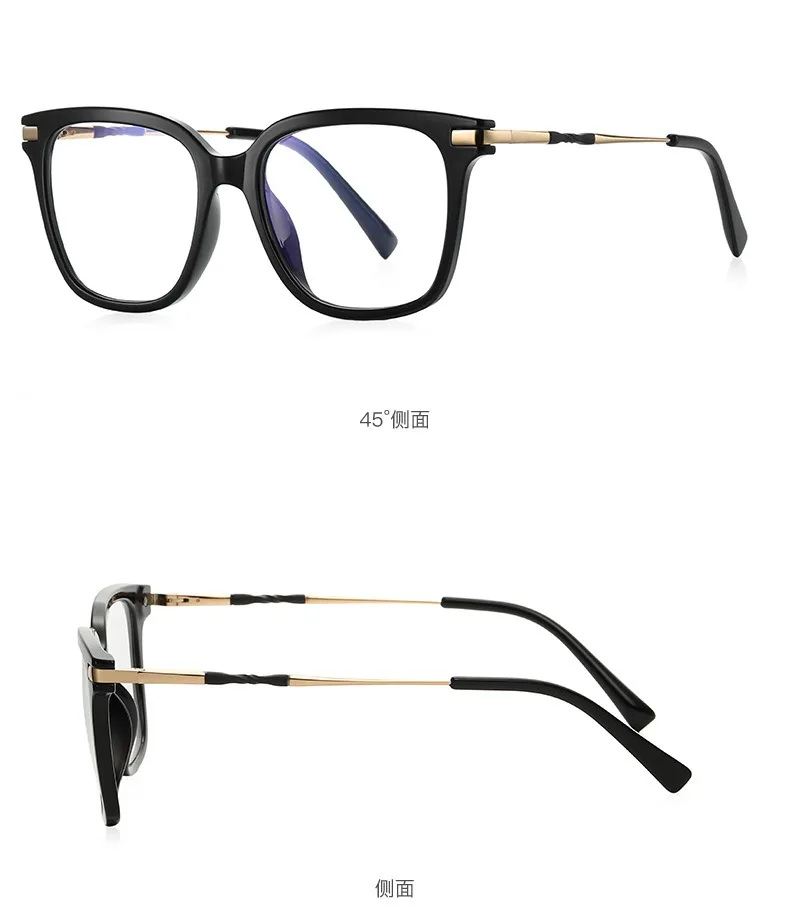 9212 Jiuling Eyewear New Arrival Optical Eyeglasses Frame Clear Glasses Square Anti Blue Light