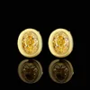 Ice Flower cut yellow diamond ear studs