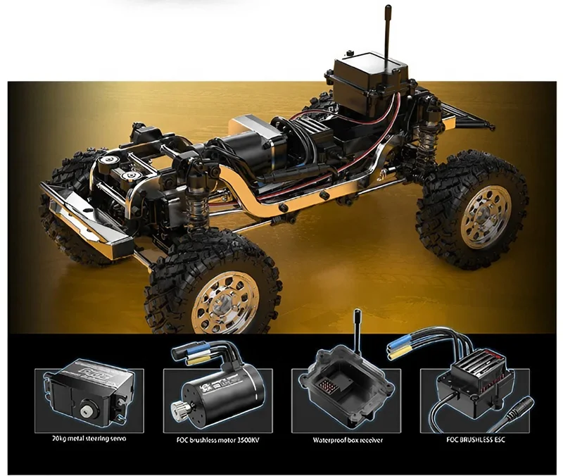 MJX H12Y H12Y+ 4WD RCクローラー 1:12スケール 4X4 電動オフロード