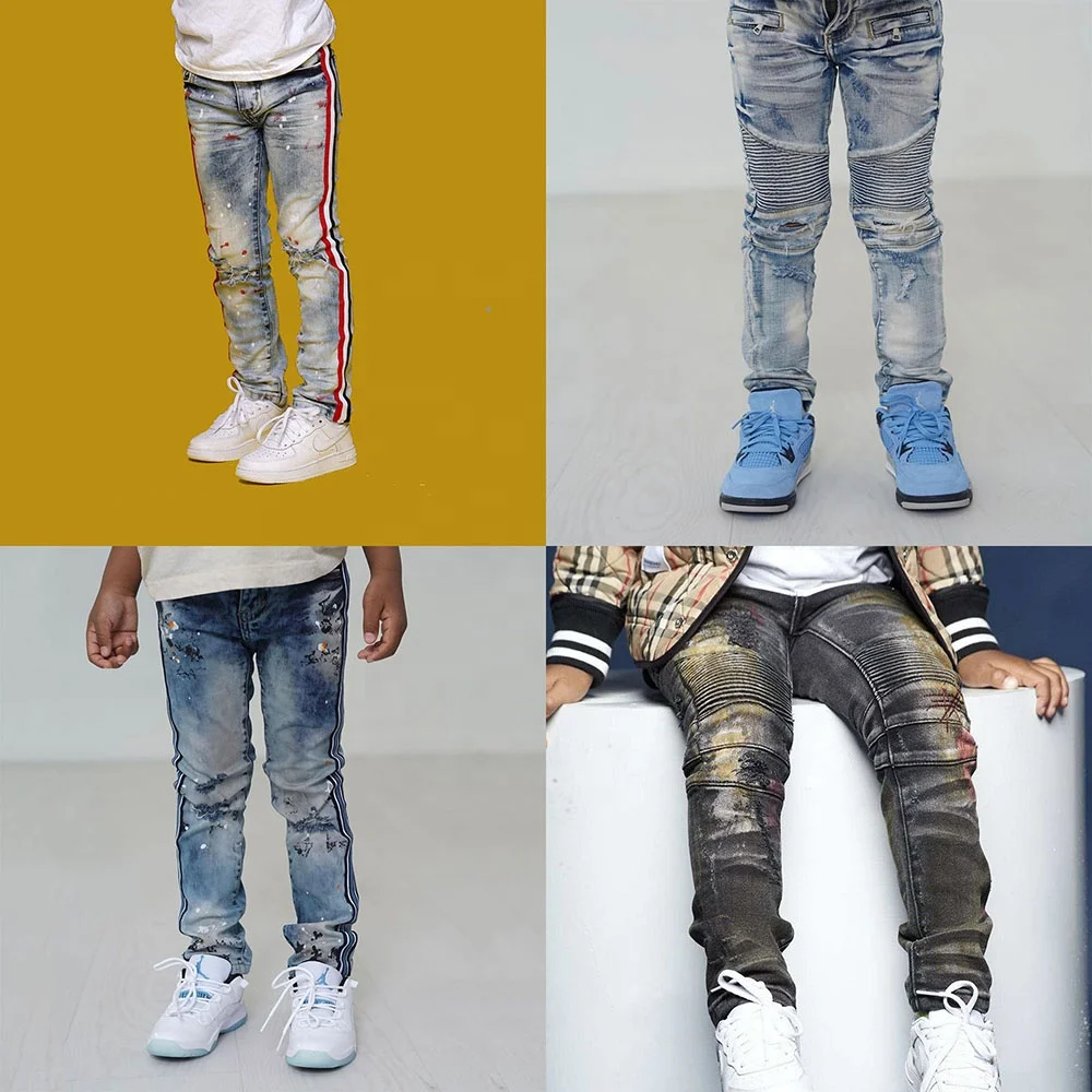 In-stock Kids Clothing Popular Fashion Baby Boy Jeans 2-14 Years Old Jeans  for Boys