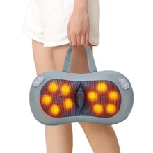Multi-Function Massage Pillow for Neck Body Waist and Hand with Kneading Heating Relaxing and Vibration Functions