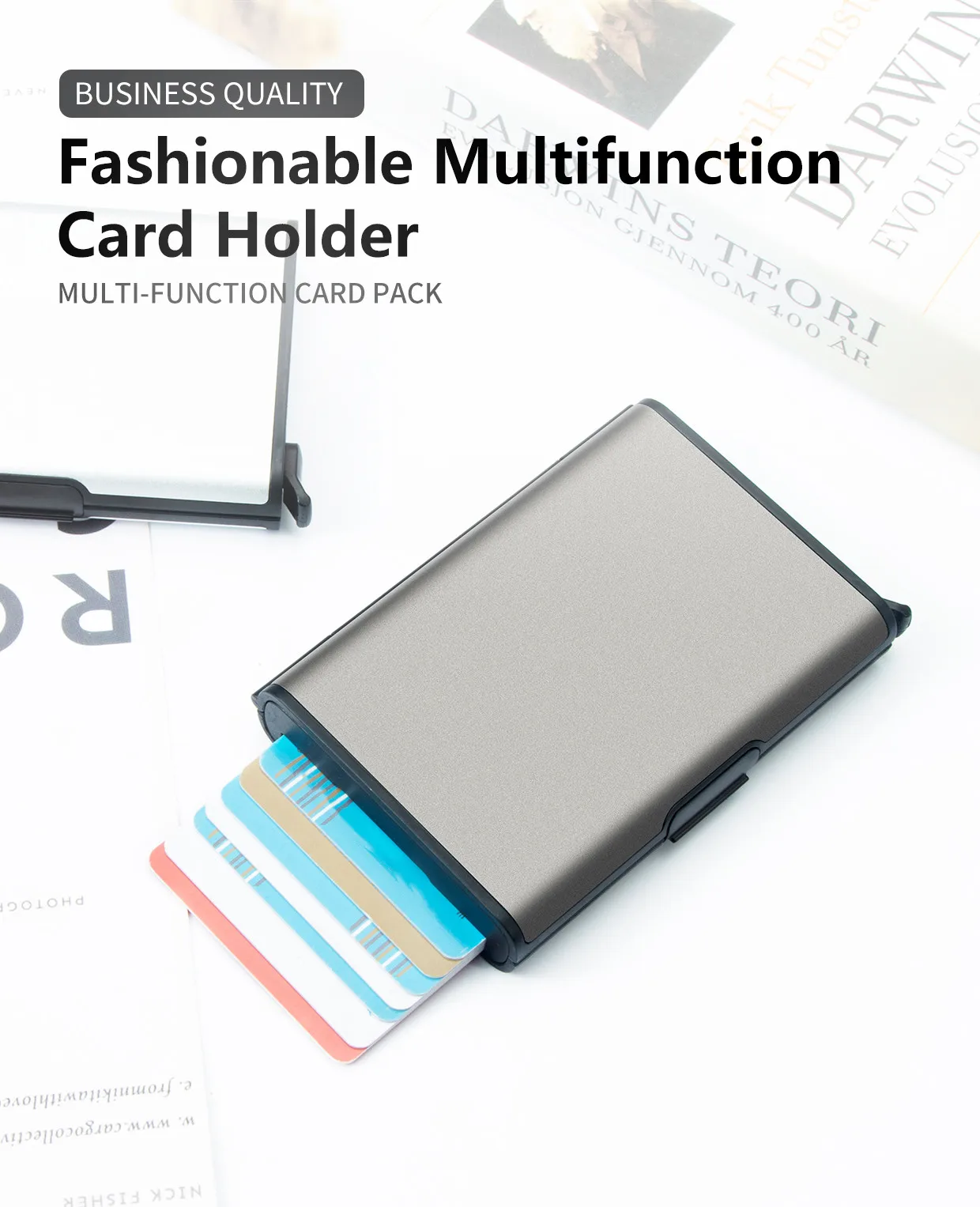 Credit Card Holder With Money Clip Rfid Card Holder Card Wallet For Men