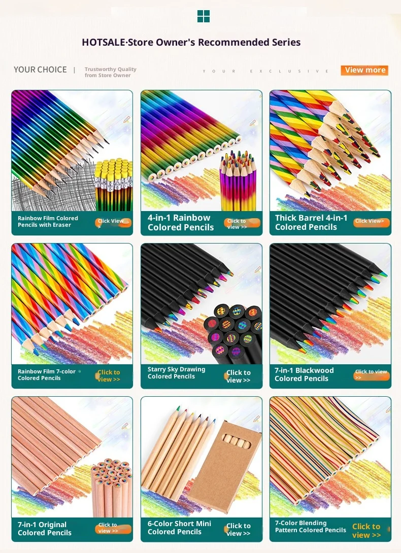 Umweltfreundliches Mini Buntstift Set Im Kraftpapier Karton_voghion.com